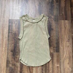 Free People Green Tank Top